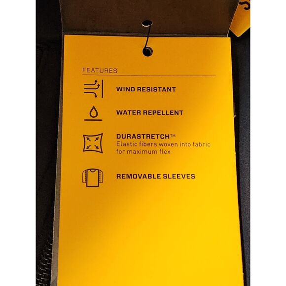 Ariat Rebar Convertible Jacket – Men’s XL Tall, Black, Weatherproof, NWT - Picture 12 of 12